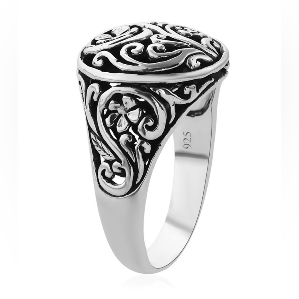 NWT Sterling Silver Floral Ring Made in Bali! - Picture 5 of 9